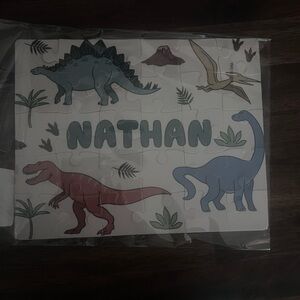 New in Package Caden Lane Custom “Nathan” Dinosaur 30 Piece Puzzle